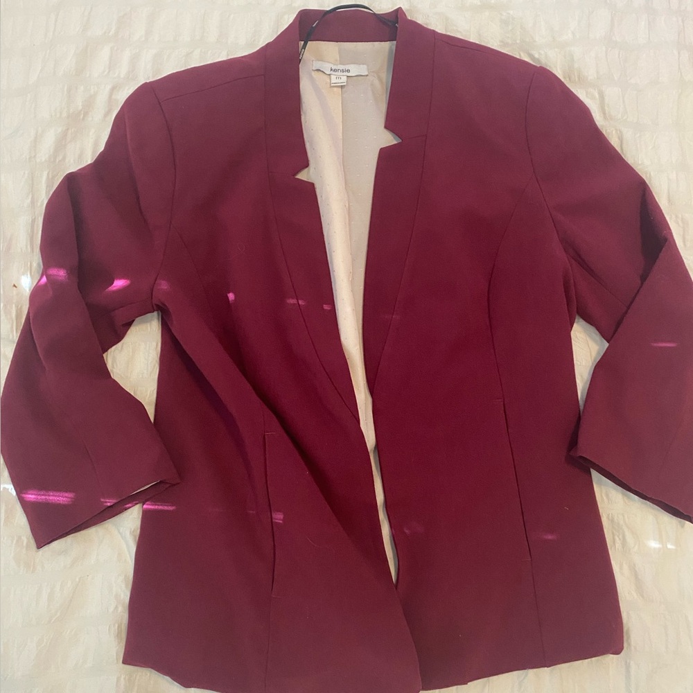 Kensie Maroon Blazer